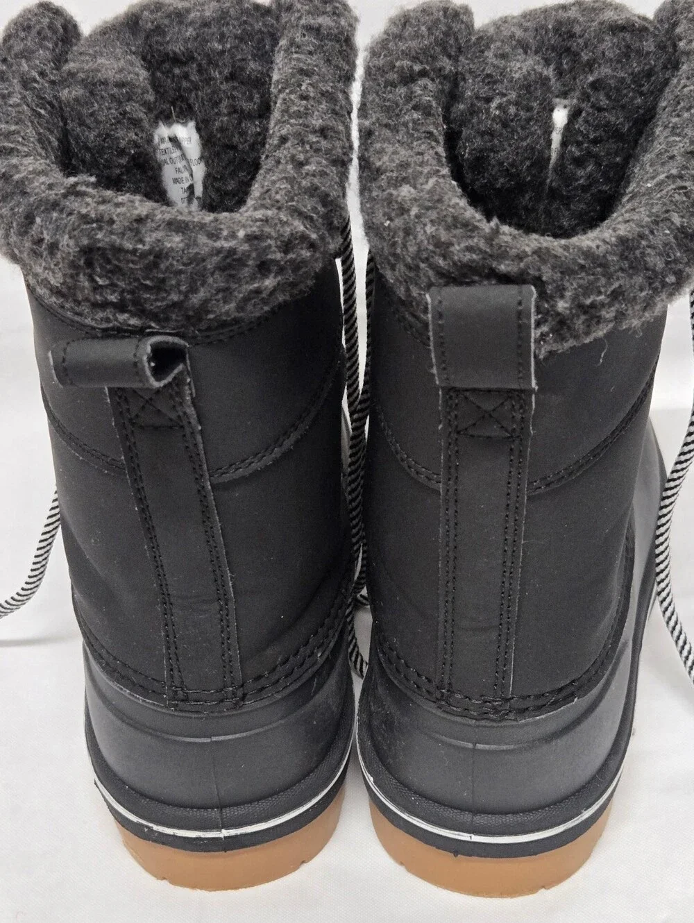Cat & Jack Thermolite Eco Made Lace Up Snow Rain Boots Round Toe Kids 1